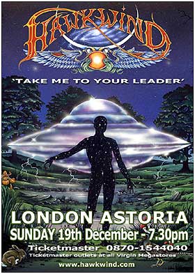 Hawkwind Gig flyer Dec. 19th 2004 London Astoria