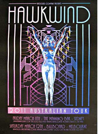 HAWKWIND - 2010 AUSTRALIAN TOUR Poster